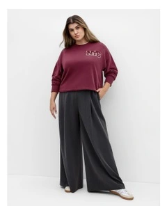 Nyc Storm Sweatshirt in Red