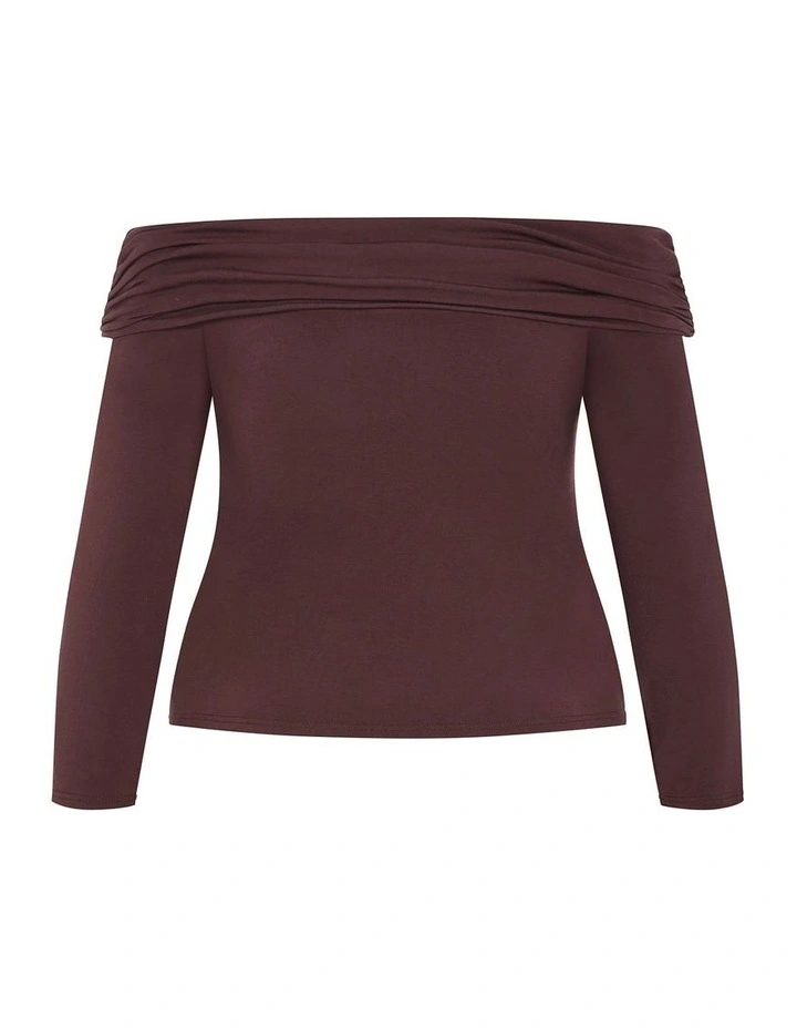 Jojo Knit Top in Chocolate image 4