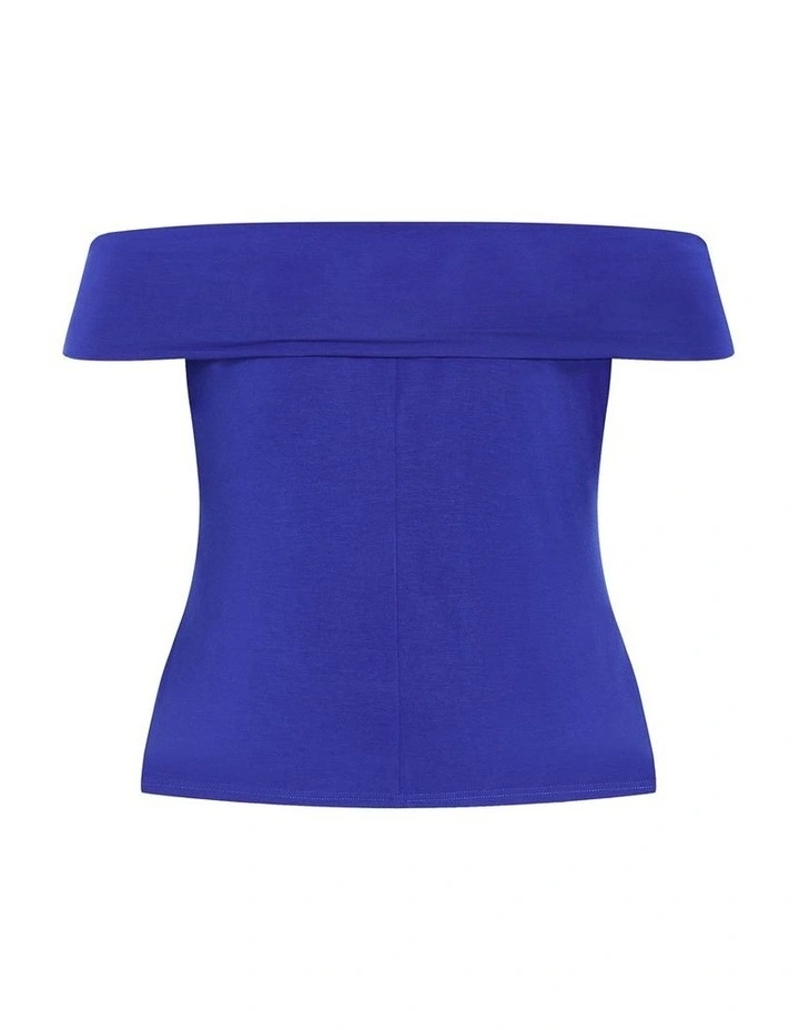 Jessie Off Shoulder Top in Cobalt image 4