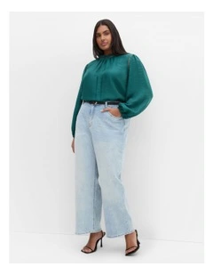 Lorelai Long Sleeve Top in Emerald