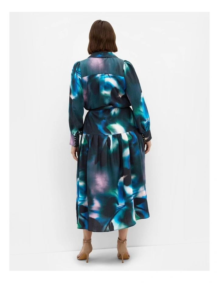 Haze Bloom Maxi Dress in Deep Ocean image 2