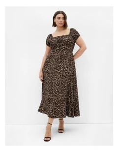 Abbigail Print Maxi Dress in Leopard
