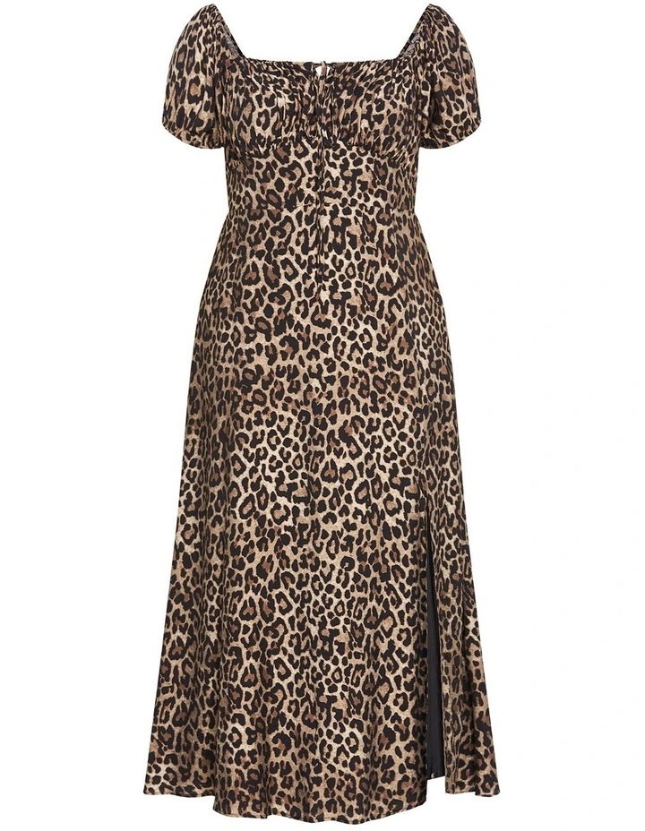 Abbigail Print Maxi Dress in Leopard image 3