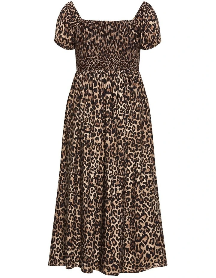 Abbigail Print Maxi Dress in Leopard image 4