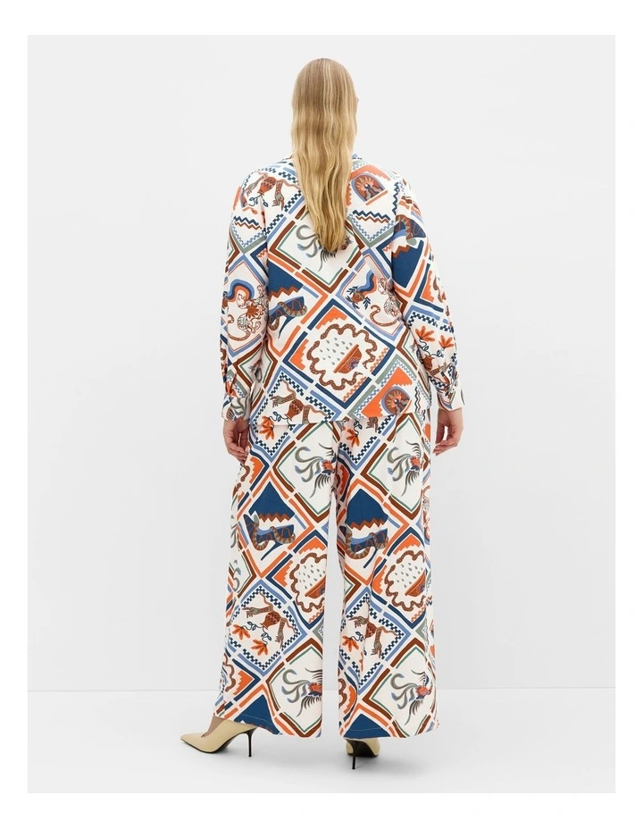 Surface Long Sleeve Print Shirt in Multi image 2
