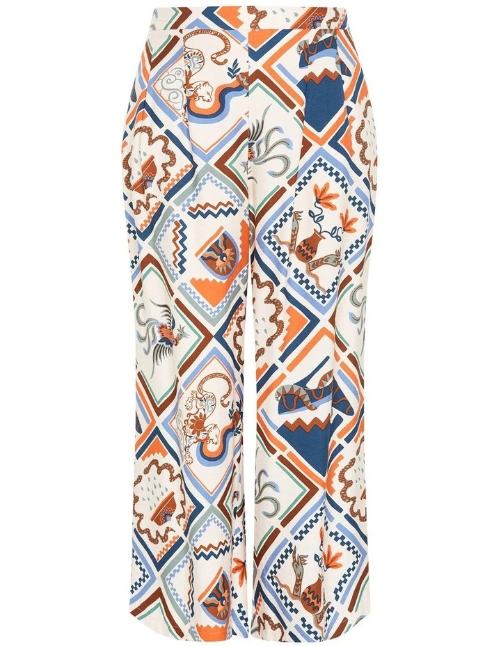Surface Wide Leg Print Pant in Neutral image 3
