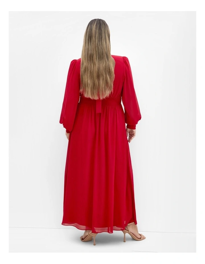 Alexandra Maxi Dress in Red Rose image 2