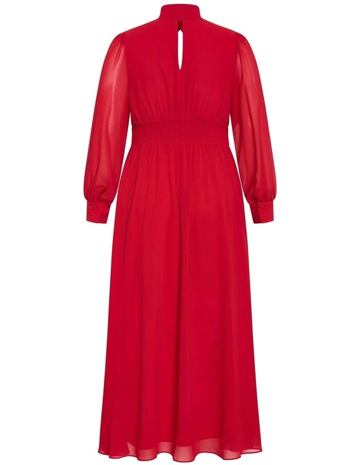 Alexandra Maxi Dress in Red Rose image 6