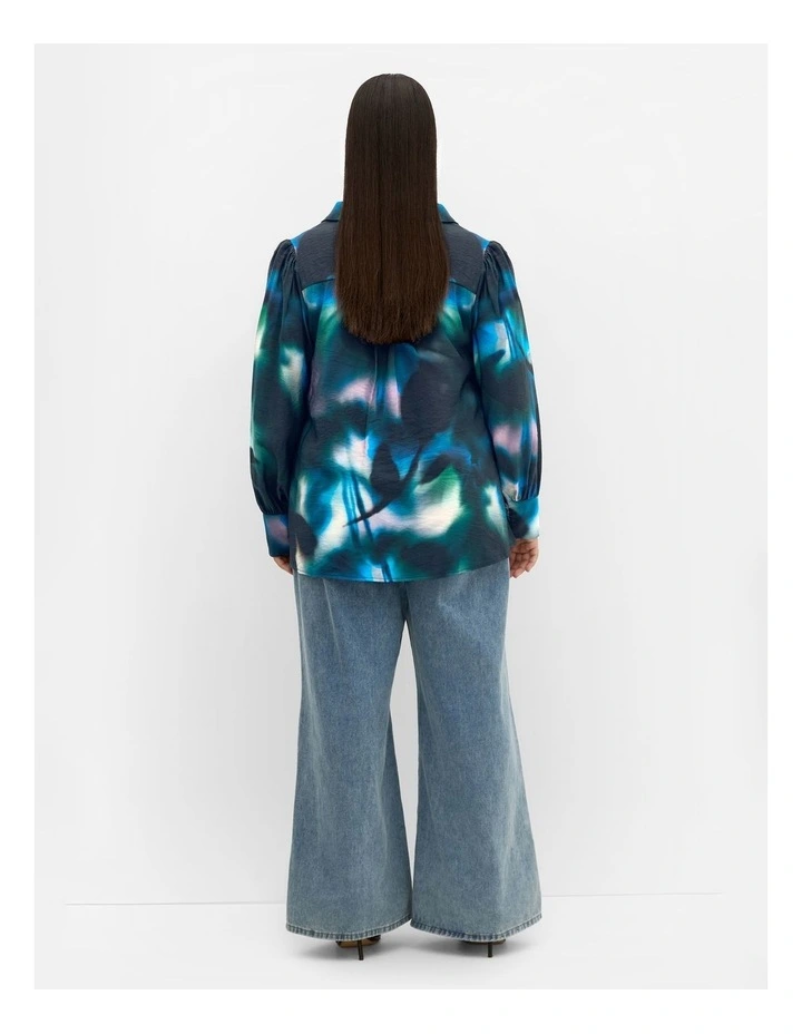 Haze Bloom Shirt in Deep Ocean image 3