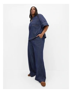 Tia Denim Pant in Blue