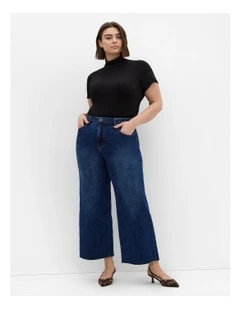 Harley Fit Jayla Wide Leg Jean in Blue