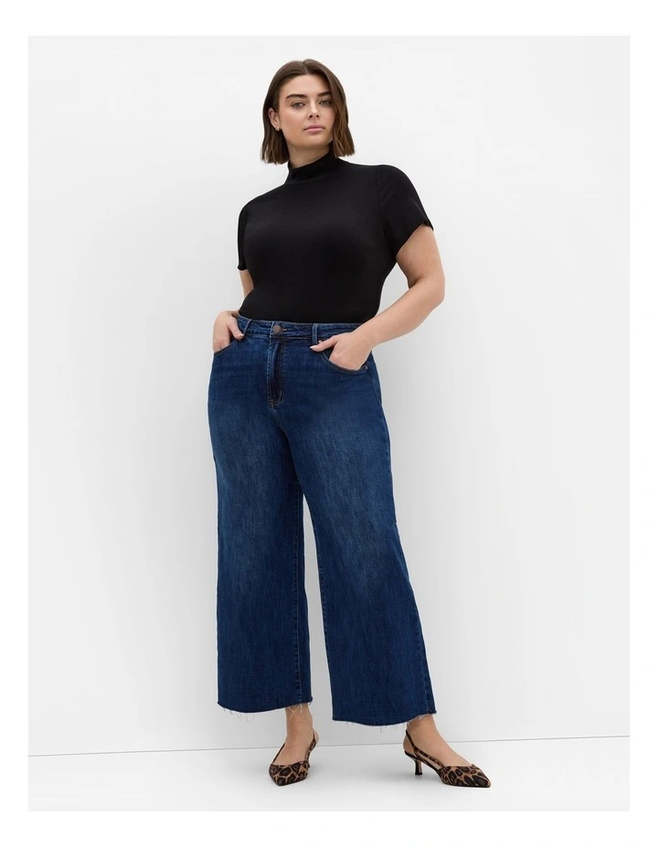 Harley Fit Jayla Wide Leg Jean in Blue image 1