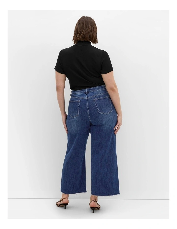 Harley Fit Jayla Wide Leg Jean in Blue image 2
