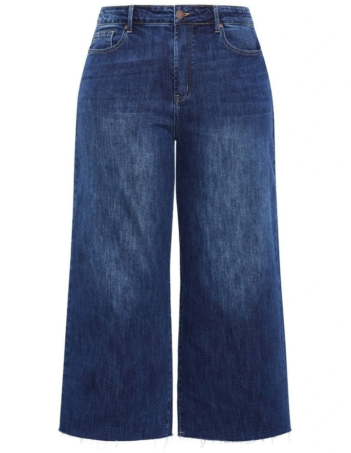 Harley Fit Jayla Wide Leg Jean in Blue image 3