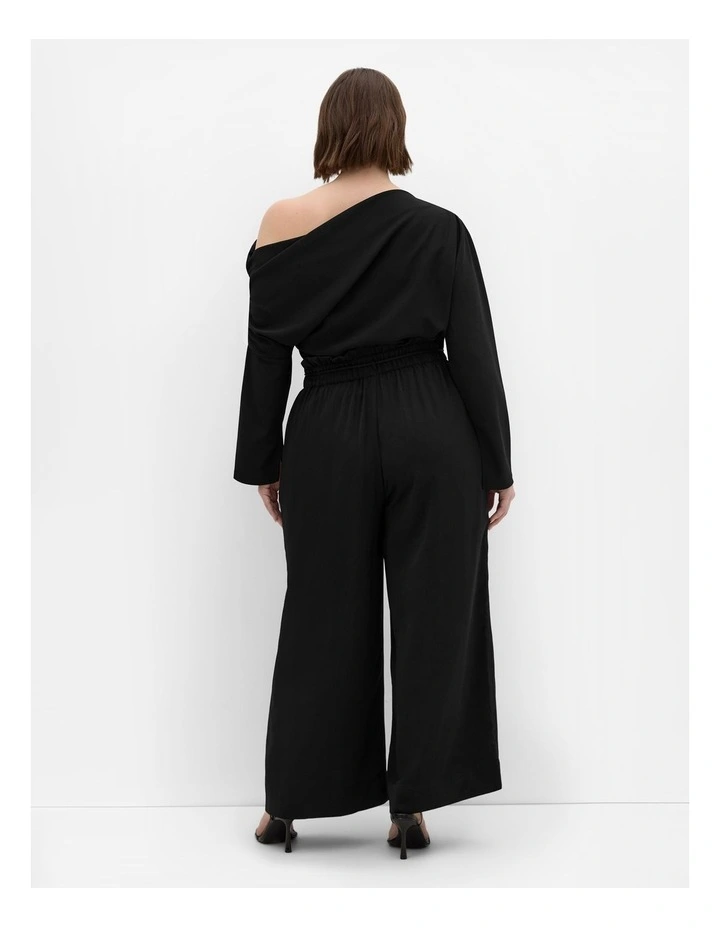 Shania Wide Leg Pant in Black image 2