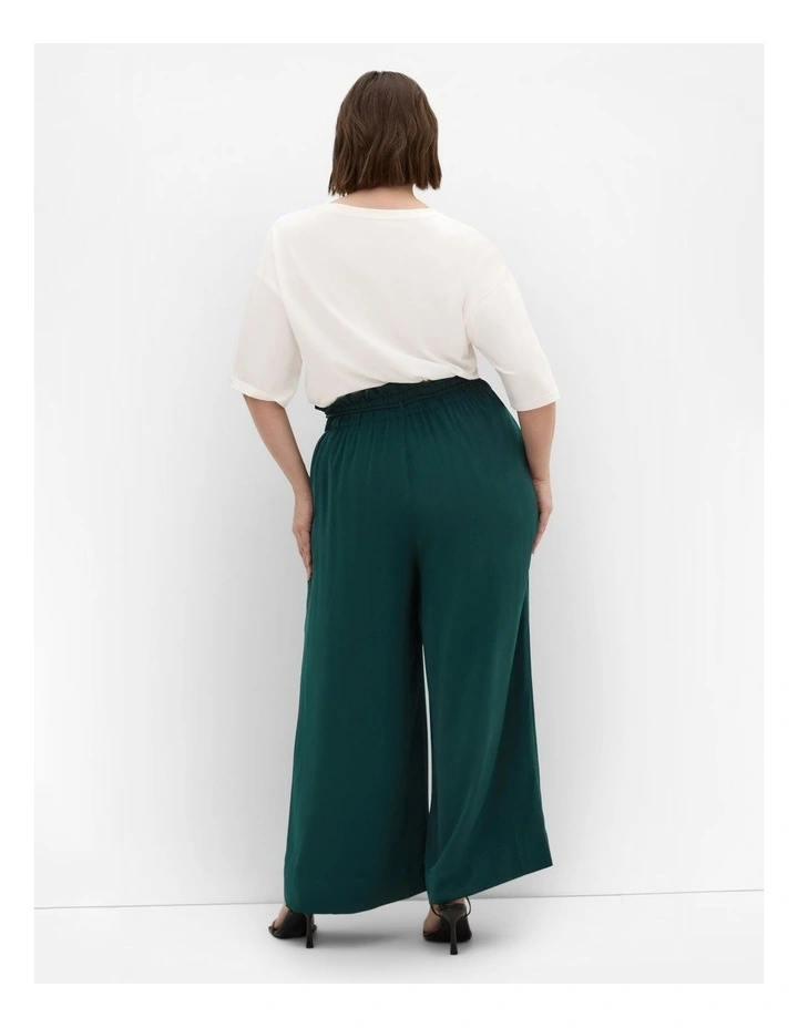 Shania Wide Leg Pant in Forest image 2