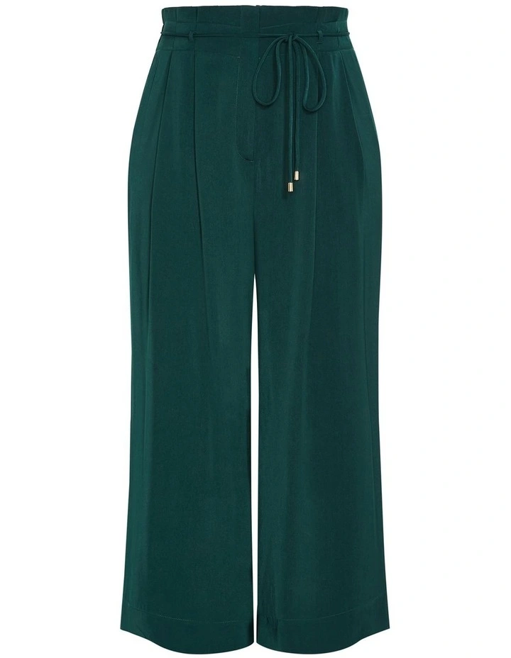 Shania Wide Leg Pant in Forest image 3