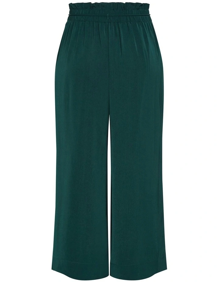 Shania Wide Leg Pant in Forest image 4