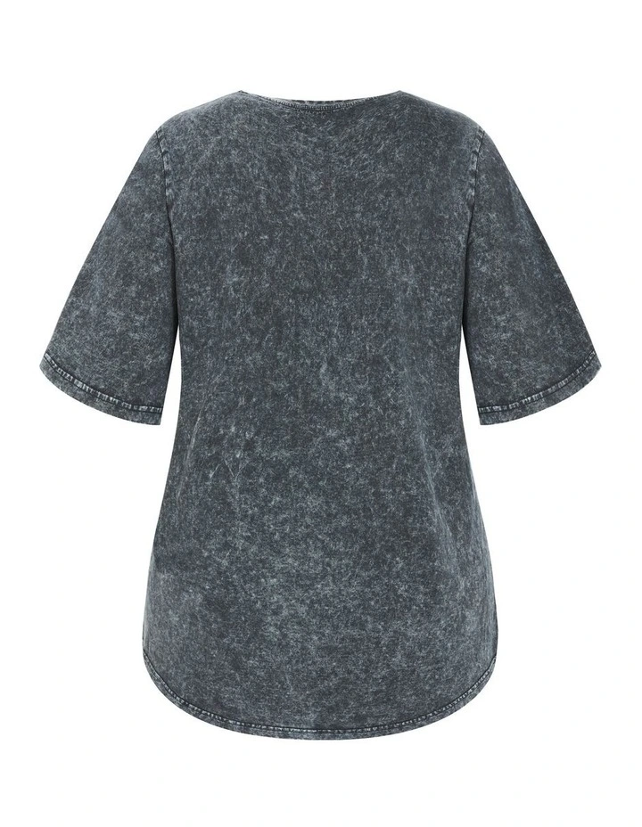 Ryan Arizona Print Tee in Grey Wash image 6