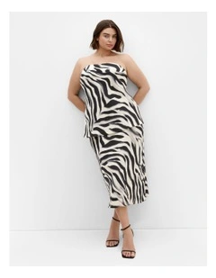 Strapless Zebra Fever Top in Zebra