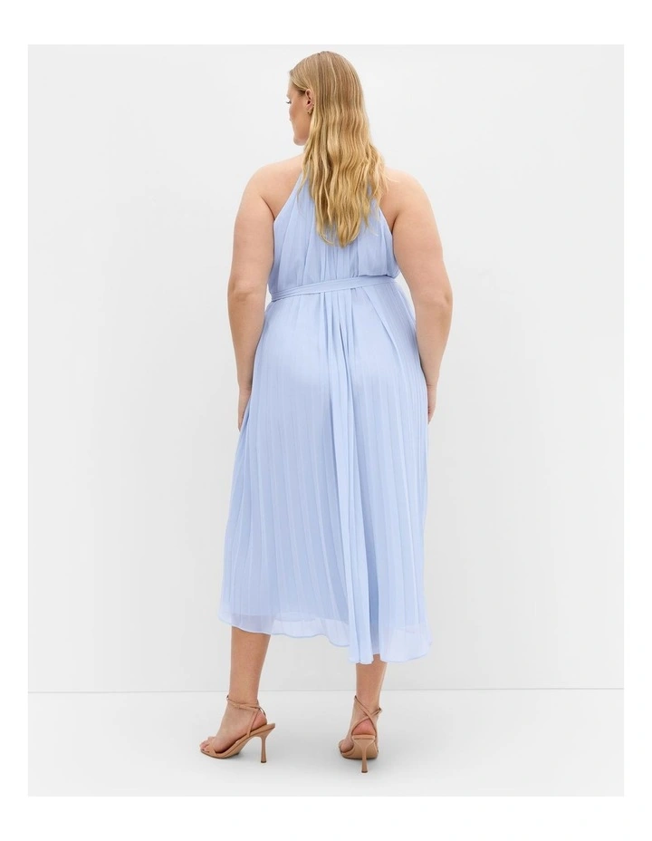 Aida Pleat Maxi Dress in Sky Blue image 2