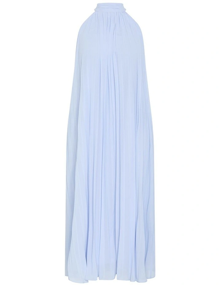 Aida Pleat Maxi Dress in Sky Blue image 3
