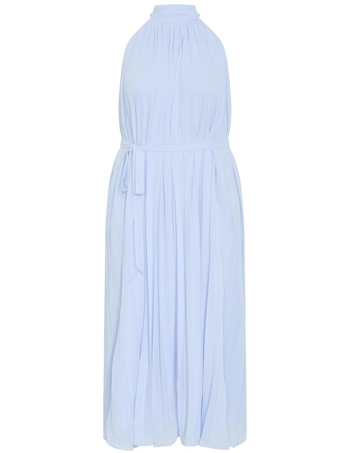 Aida Pleat Maxi Dress in Sky Blue image 5