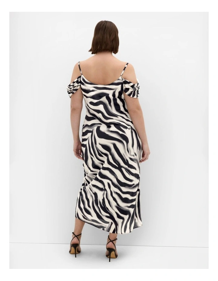 Kyra Print Maxi Dress in Zebra image 2