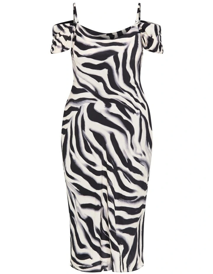 Kyra Print Maxi Dress in Zebra image 4