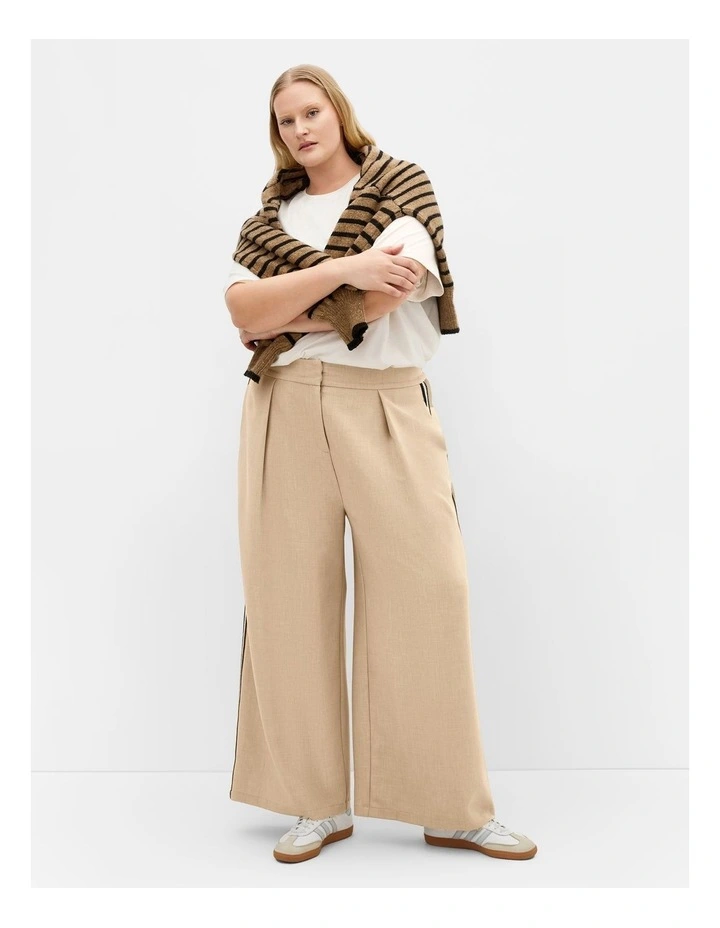Side Stripe Pant in Taupe image 1