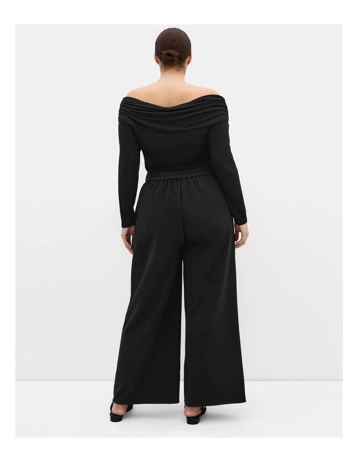 Tori Wide Leg Pant in Black image 2