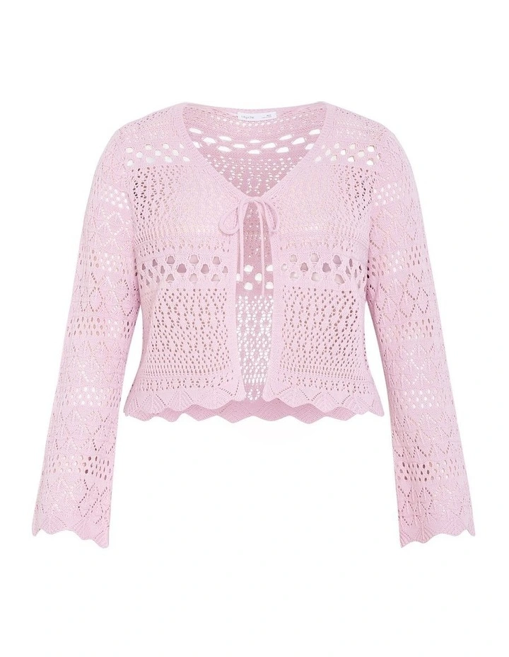 Crochet Love Top in Blush image 3