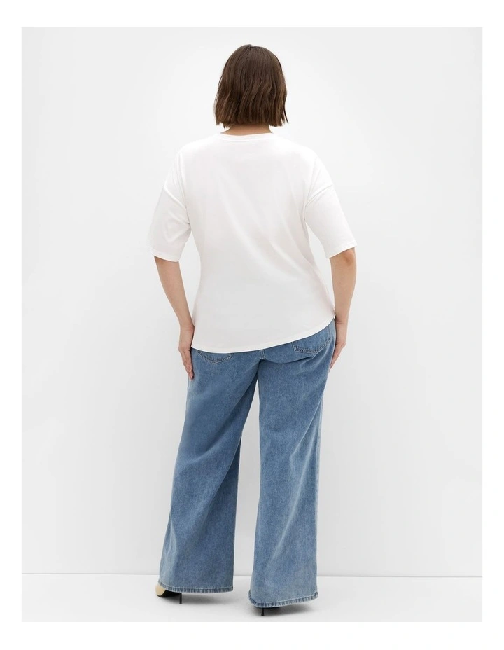 Fashion Tee in Ivory image 2