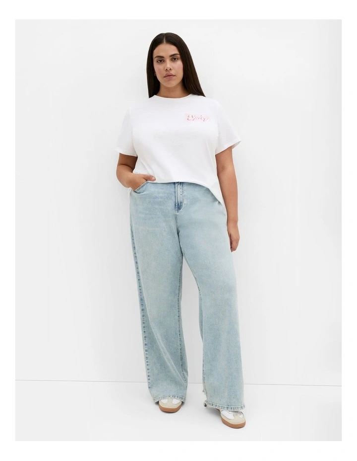Bianca Martini Cotton Tee in White image 1
