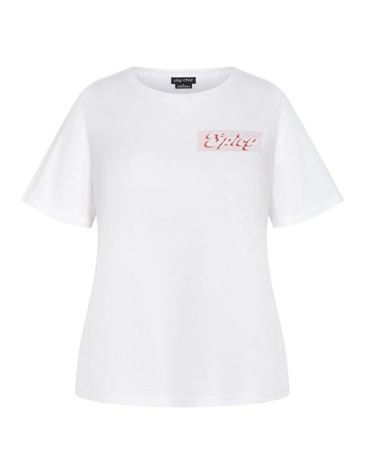 Bianca Martini Cotton Tee in White image 3