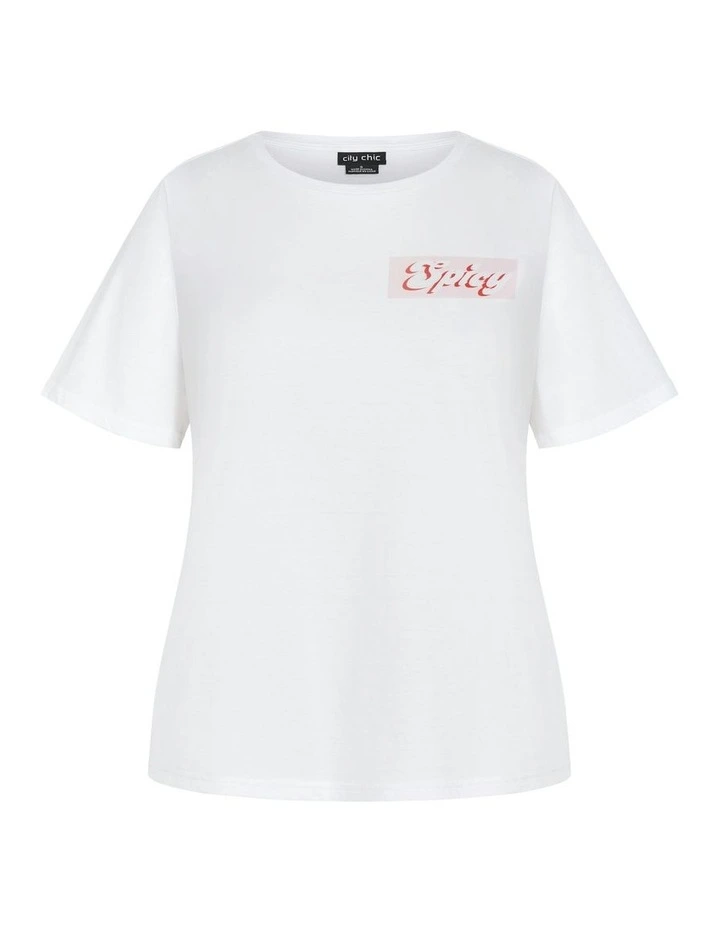 Bianca Martini Cotton Tee in White image 5