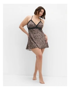 Arcadia Chemise in Leopard