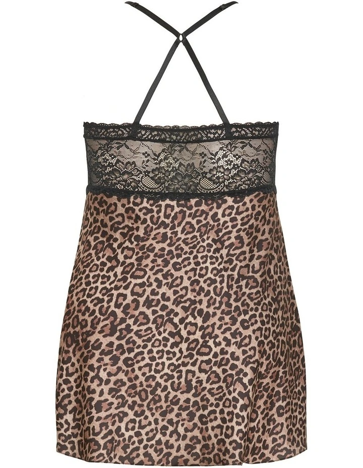 Arcadia Chemise in Leopard image 4