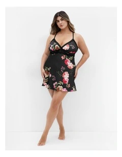 Arcadia Chemise in Black