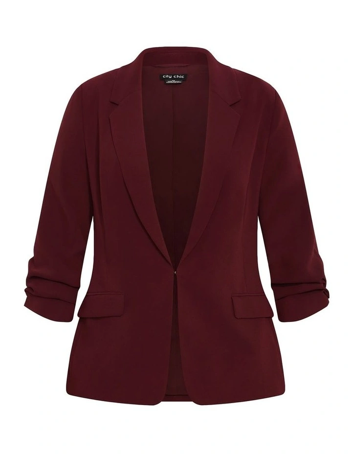 Abbie Blazer in Dark Cherry image 3