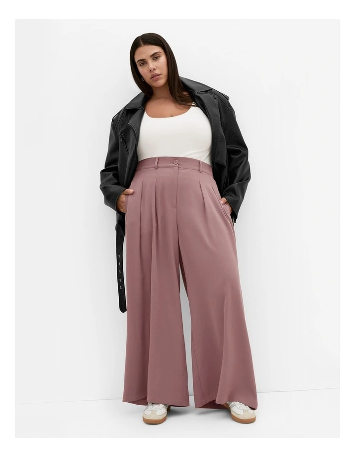 Abbie Wide Leg Pant in Cinnamon image 1
