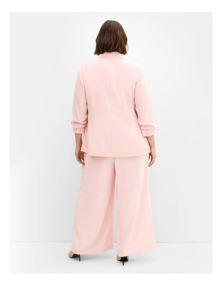 Abbie Wide Leg Pant in Baby Pink image 3