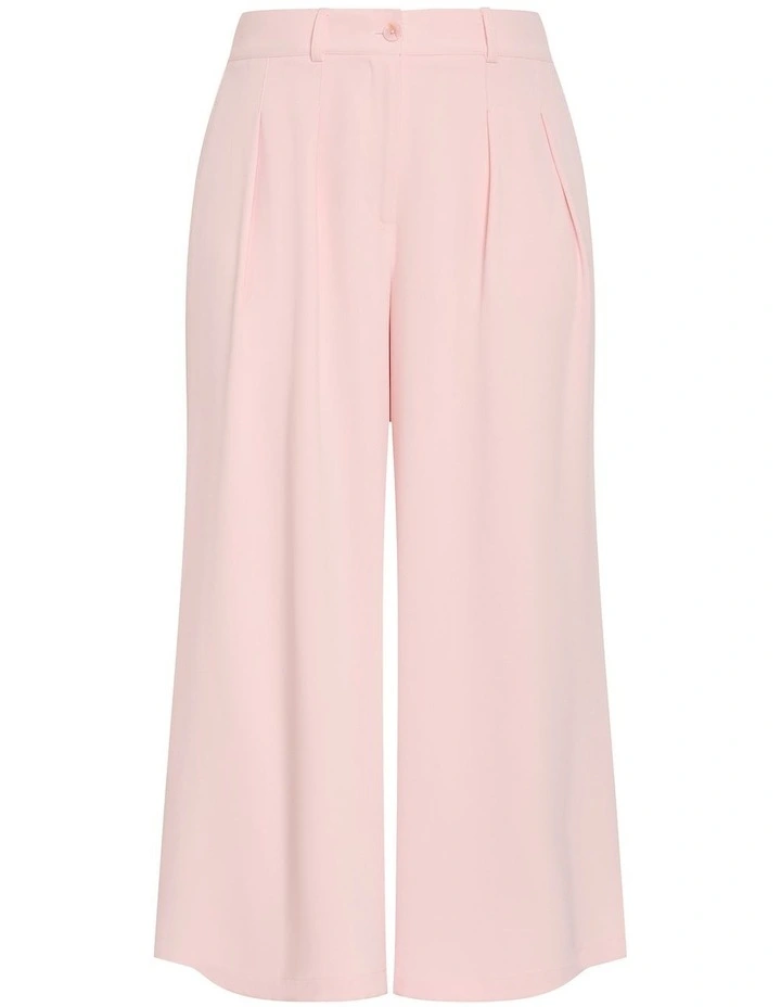 Abbie Wide Leg Pant in Baby Pink image 4