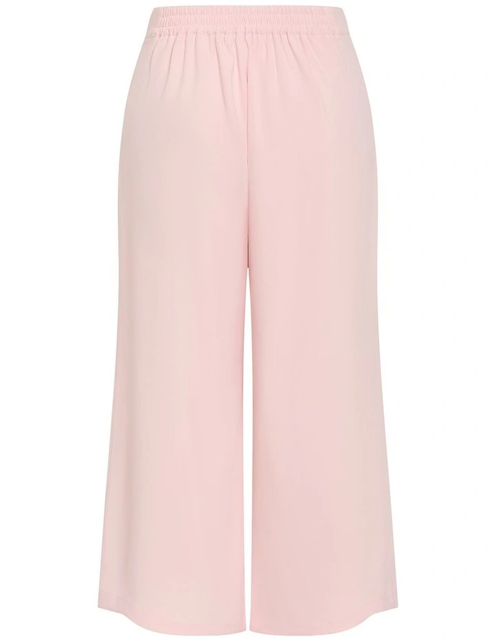 Abbie Wide Leg Pant in Baby Pink image 5
