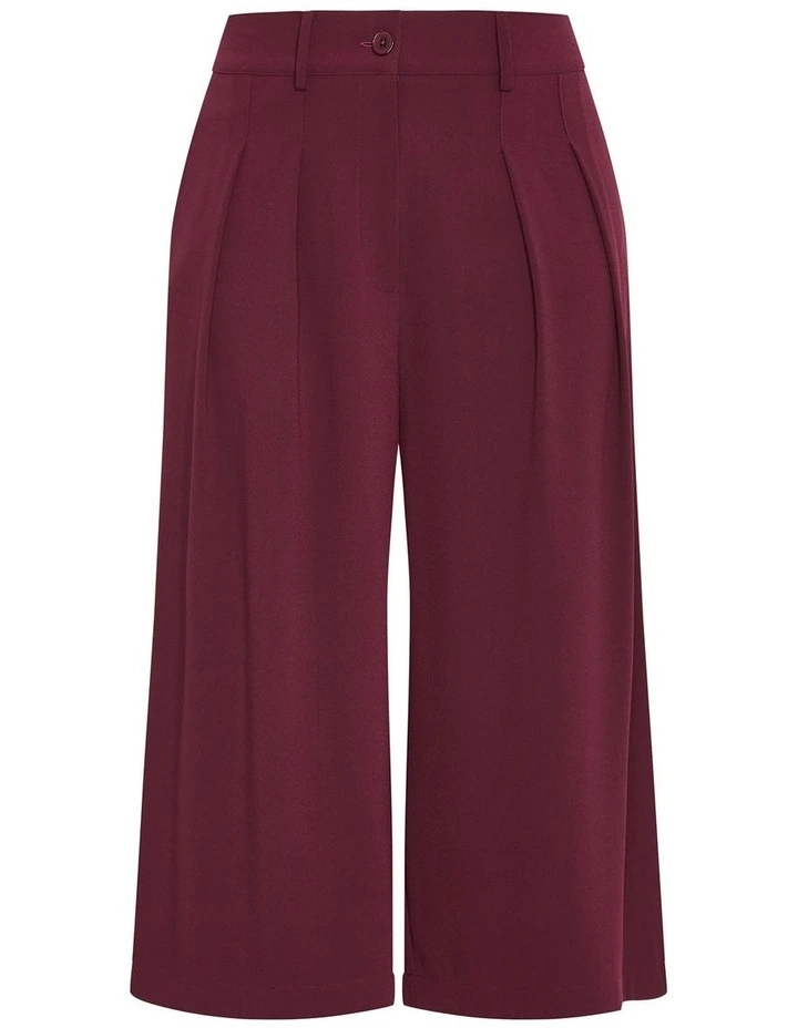 Abbie Crop Pant in Dark Cherry image 5