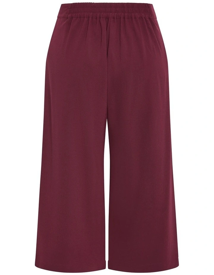 Abbie Crop Pant in Dark Cherry image 6