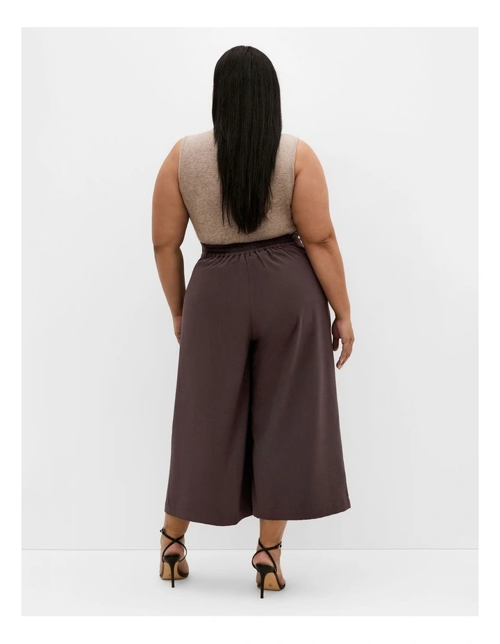 Abbie Crop Pant in Chocolate image 2