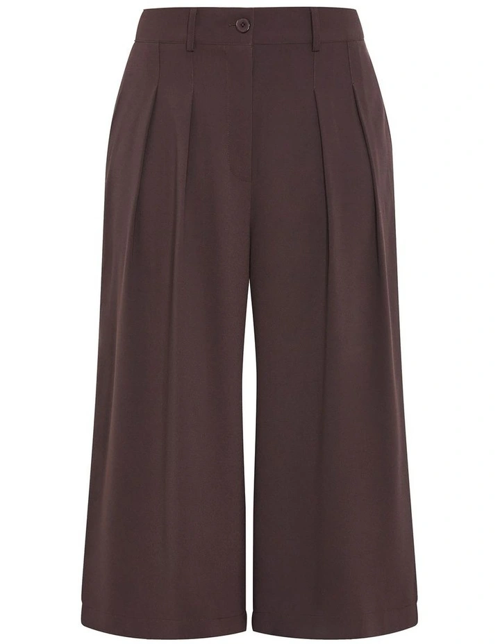 Abbie Crop Pant in Chocolate image 3