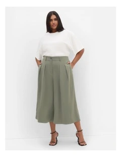 Abbie Crop Pant in Green