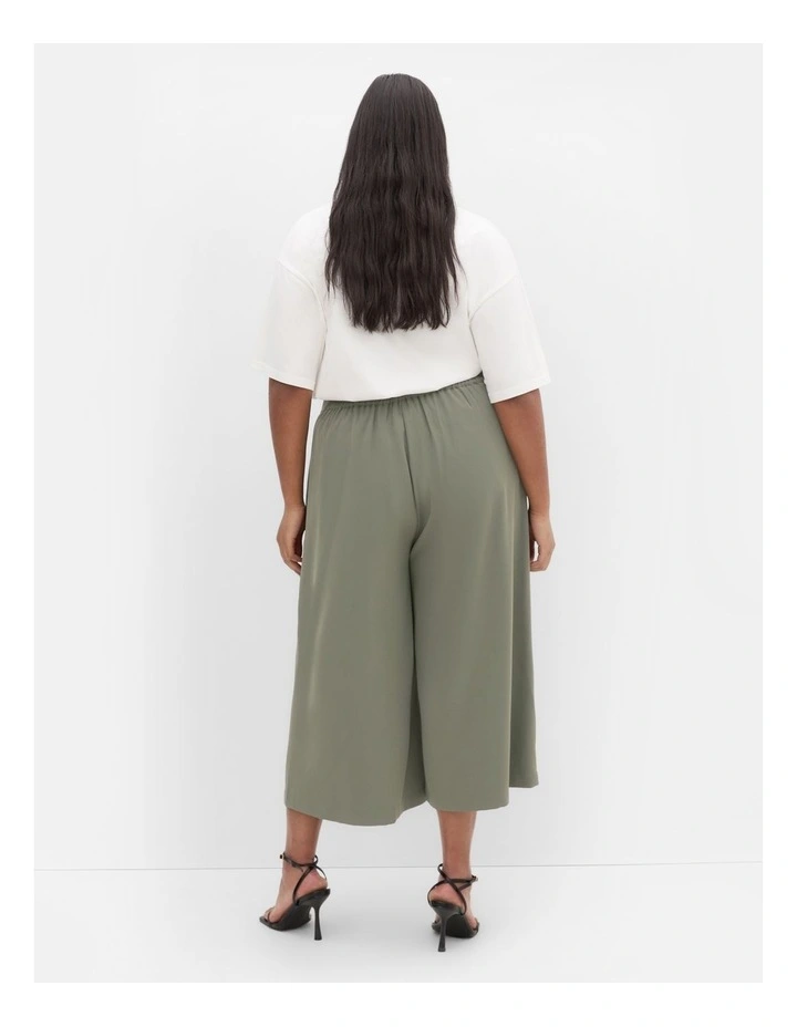Abbie Crop Pant in Green image 2